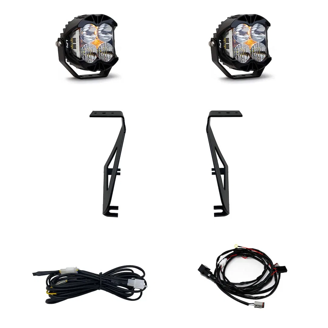 448068 – BAJA DESIGN Driving/ Fog Light, LED Bulb 5.1 Inch Square 60 Watt Bulbs Amp Draw 6.5 AMP Driving Combo/ Spot ...
